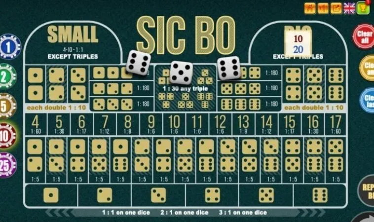 Bàn cược SicBo nhà cái EV88
